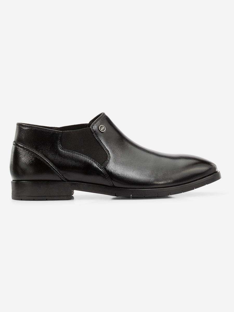 Men's Black Ankle Boot (ID2298)