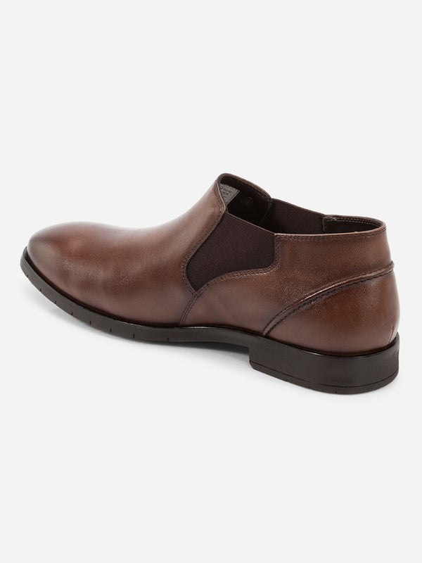 Men's Brown Ankle Boot (ID2298)