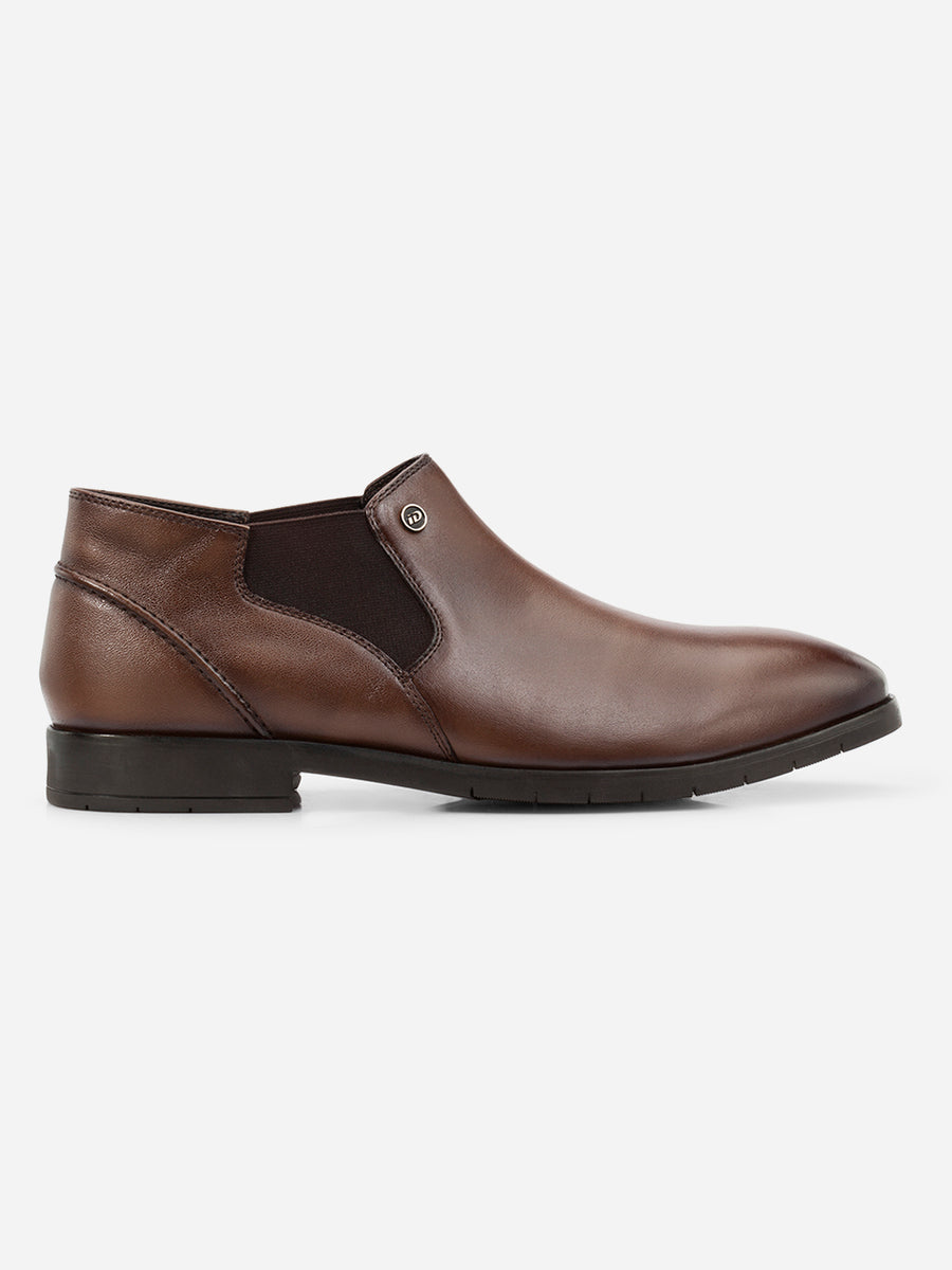 Men's Brown Ankle Boot (ID2298)