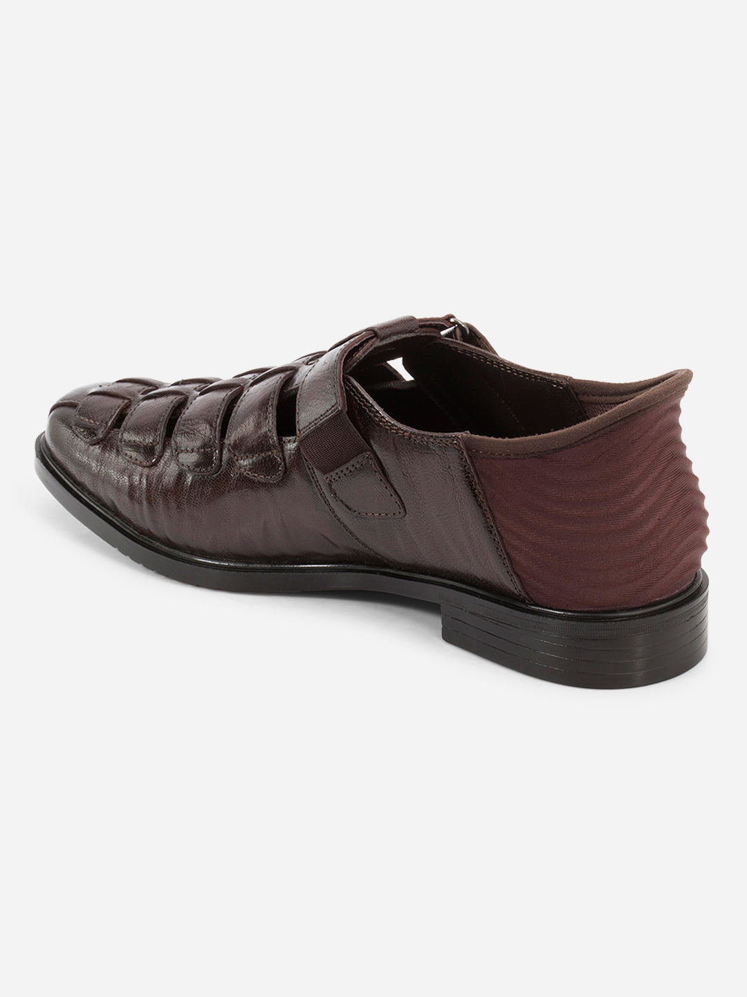 Men's Brown Slide-n-Go Huarache Slip On Sandal (ID4323)