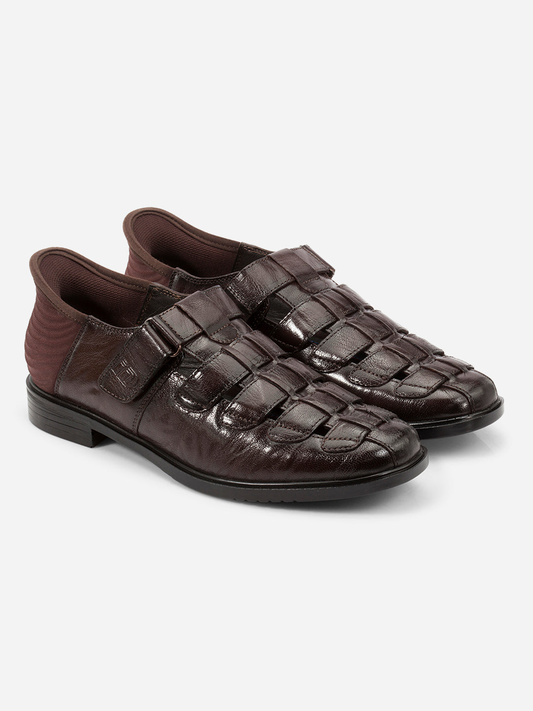 Men's Brown Slide-n-Go Huarache Slip On Sandal (ID4323)