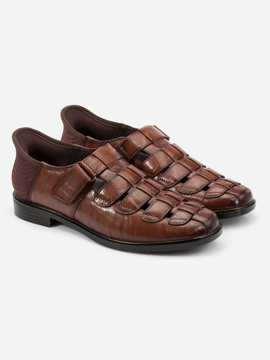 Men's Tan Slide-n-Go Huarache Slip On Sandal (ID4323)
