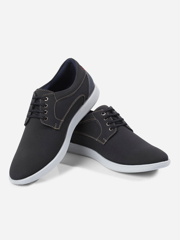 Men's Black Suede Finish Casual Lace Up (IX2146)