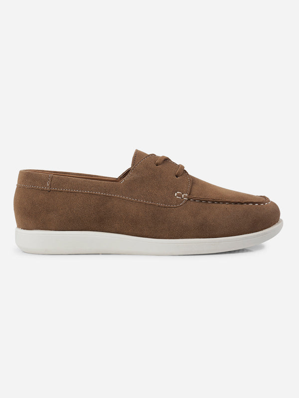Men's Beige Suede Finish Casual Lace Up (IX2151)