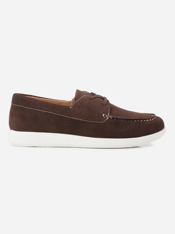 Men's Brown Suede Finish Casual Lace Up (IX2151)