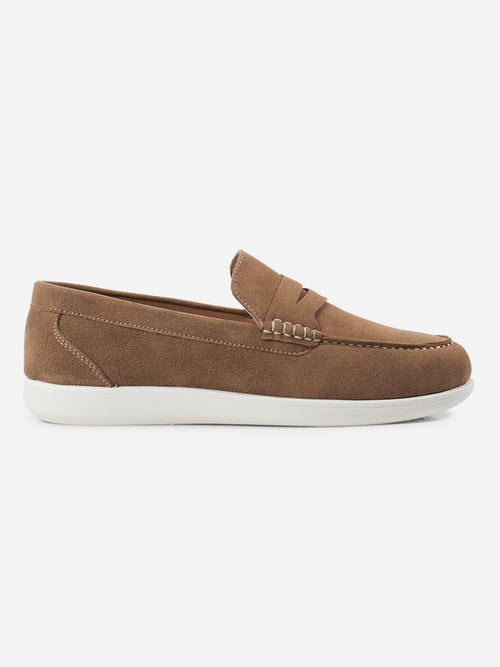 Men's Beige Suede Finish Casual Slip On (IX2149)
