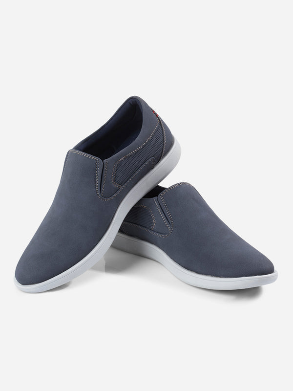 Men's Blue Suede Finish Casual Slip On (IX2145)