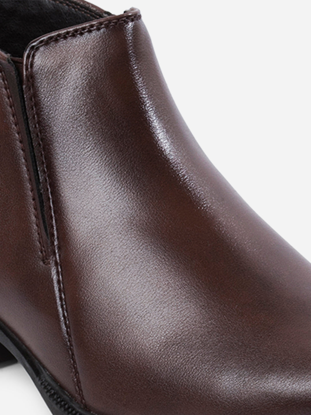 Buy Men's Brown Formal Ankle Slip On Boots Online
