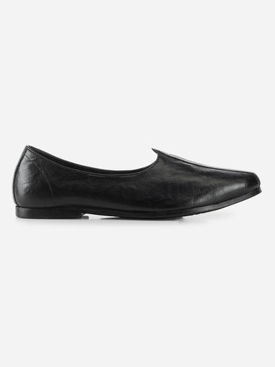 Men's Black Ethnic Jalsa Jooti and Mojaris (ID1077)-Casuals - iD Shoes