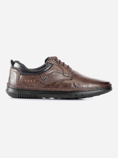 Men's Brown Dual Tone Comfort Lace Up (ID1118)-Casuals - iD Shoes