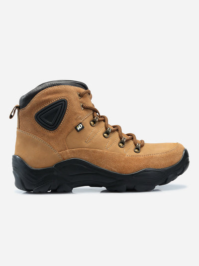 Men's Camel High Ankle Outdoor Boot (ID1093)-Boots - iD Shoes