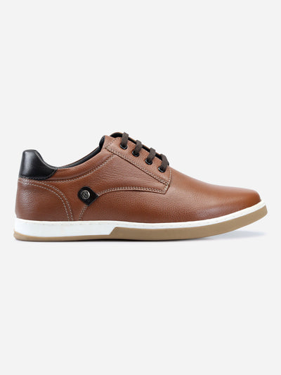 Men's Tan Regular Toe Lace Up Casual (ID3036)-Casuals - iD Shoes