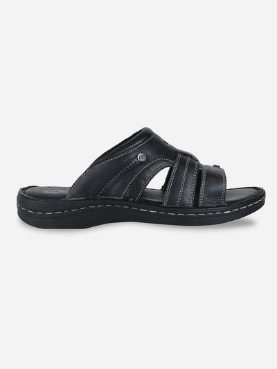 Men's Black Casual Slip On Sandal (ID4048)-Sandals/Slippers - iD Shoes