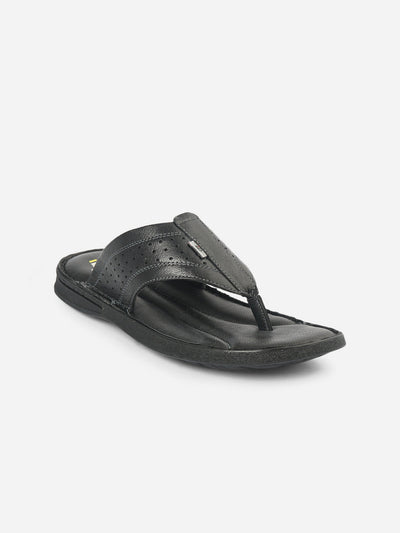 Men's Black Thong Casual Sandal (ID4064)-Sandals/Slippers - iD Shoes