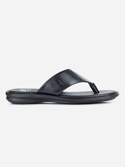 Men's Black Thong-Style Sandal (ID4121)-Sandals/Slippers - iD Shoes