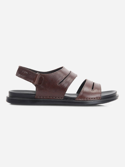 Men's Brown Soft padded Leather Sandal (ID4212)-Sandals/Slippers - iD Shoes