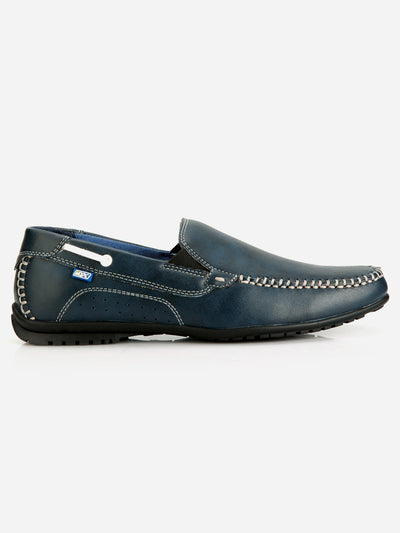 Men's Blue Casual Loafer (IX1035)-Loafers - iD Shoes