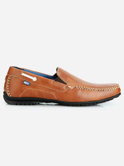 Men's Tan Casual Loafer (IX1035)-Loafers - iD Shoes