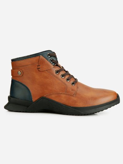 Men's Tan Regular Toe Outdoor Boot (IX1040)-Boots - iD Shoes